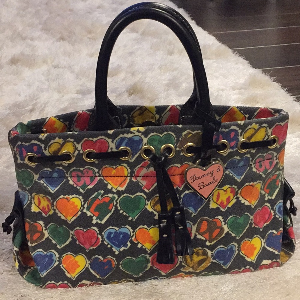 Dooney & Burke hearts purse - great condition!